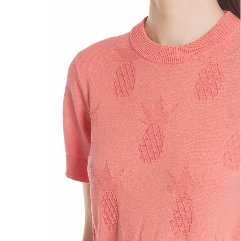 NWT $228 Kate Spade New York Pineapple Textured Sweater - XXS!